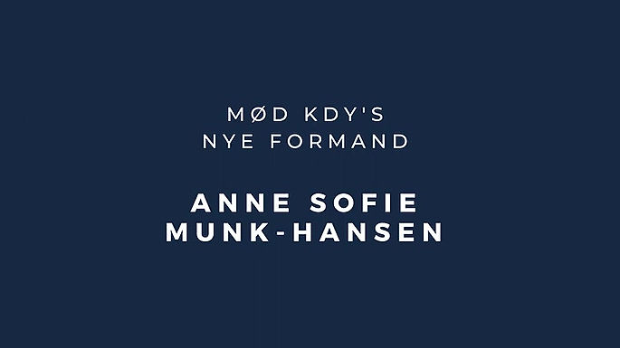 Mød KDY's nye formand: Anne Sofie Munk Hansen